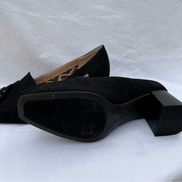 Kelly & Katie Black Microsuede Heel Loafer Tassel Shoes SIZE 6M. NWOT - Picture 11 of 12